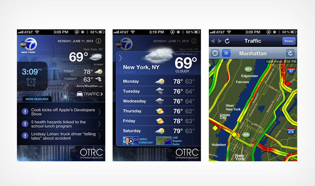 phone and tablet views